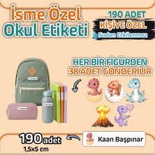 Kapbirhediye Okul Etiketi Isme Özel Kalem Defter Etiketi Dinazorlar 2 Temalı 190 Adet