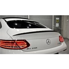 X Power Tuning Mercedes W205 Coupe Plastik Parlak Siyah Boyalı C63 Spoiler