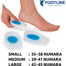 Empressco Konforlu Ortopedik Anatomik Silikon Topukluk, Tabanlık