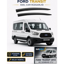 Sunplex Ford Transit 2014 Ve Sonrası Sport Cam Rüzgarlığı Takım 2 Li Takım Rüzgar Kesici Yağmur Önleyici