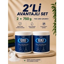 Vyra Oxi Power Clean Çok Amaçlı Oksijenli Toz Leke Çıkarıcı ve Beyazlatıcı 750 G 2'li Paket 2X750GR