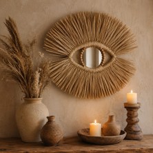 Furestan Home & Living Bohem Doğal Rafya Göz Duvar Dekoru