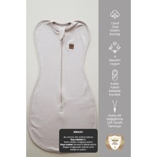 İlays Babywearing Yenidoğan Kundak Tulumu Unisex Günlük Kullanım için Taş Renkli Rahat Uyku Kundağı