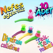 Empressco 10 Adet Saksafon Topu, Uçan Top, Nefes Egzersizi Oyuncak Seti