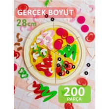 Empressco Renkli Keçe Pizza Oyun Seti, Eğlenceli ve Eğitici Montessori Aktivitesi