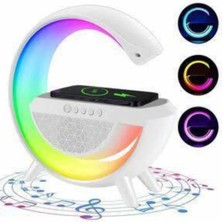 Bezos Mey Ithalat® Bluetooth Hoparlör G Şekli Atmosfer Akıllı Rgb Lamba Wireless Kablosuz Şarj