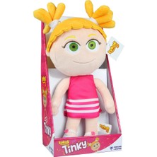 Bal Oyuncak Kukuli Tinky Müzikli Peluş 32 cm Pembe Renkli İnsan Temalı Kız ve Erkek Çocuklar İçin