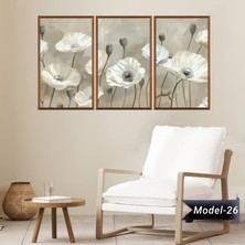 Akıllı Kağıt Statik Tutunma Özellikli Tablo - Poster Çiçek (Model- 26)