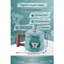 The Mia Koala Kapaklı ve Kaşıklı Kupa 370 ml