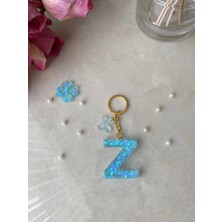 Bellinzona Z Harf Vıp Turkuaz Sim-Glitter Charm&anahtarlık [ponpon Seçeneğiyle]