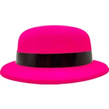 Bezos Mey Ithalat® Neon Partisi Pembe Renk Melon Plastik Parti Şapkası