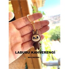 Bellinzona Kahverengi Labubu Anahtarlık-Çanta Charmı Mini Sevimli Boy