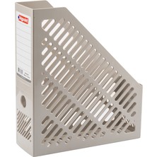 Bigpoint 25 x 8.2 x 39.5 cm Gri Plastik Kutu Klasör Dergi ve Katalog Düzenleme İçin