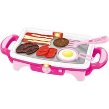 Bezos Mey Ithalat® QF2908P-1-QF2908G-1 Işıklı Aksesuarlı Teppanyaki Izgara -Vardem Oyuncak