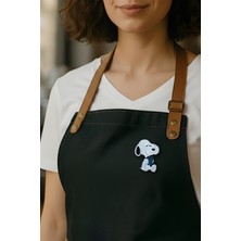 Empressco El Boyaması Ahşap Snoopy Kahve Barista Rozeti, Şık ve Eğlenceli Dekor