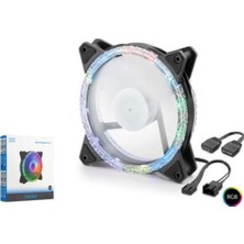 Nodar ND2662 Kasa Fanı Dış Kristal Argb 120 mm Siyah