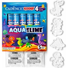 Empressco Renkli Aqua Slime Dino Dünyası Seti 5X90ML - Kendin Yap Eğlenceli Oyun