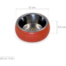 Bezos Mey Ithalat® Mikopet Organik Seramik Mama Kabı Kiremit