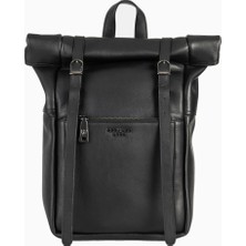 Berliner Bags Lille Premium Hakiki Deri 15 Inç Laptop Bölmeli Roll Top Unisex Sırt Çantası