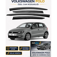 Sunplex Volkswagen Polo 2010 Ve Sonrası Sport Cam Rüzgarlığı Takım 4 Lü Takım Rüzgar Kesici Yağmur Önleyici