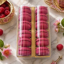 La Marmelato Frambuazlı El Yapımı Fransız Makaronu 12'li Koruyucu Ambalaj