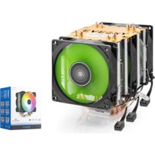 Nodar ND2603 Cpu Kule Tipi Işlemci Soğutucu Üç Fanlı 90 mm Siyah