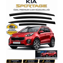 Sunplex Kia Sportage 2016 Ve Sonrası Cam Rüzgarlığı Takım 4 Lü Takım Rüzgar Kesici Yağmur Önleyici