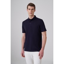 Morven  Erkek Lacivert Trend Polo Yaka Rayon Dinamik Fit Tshirt