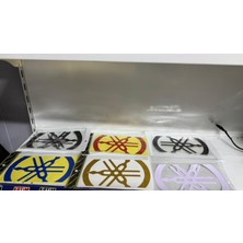 Nmax Xmax Reflektif Yamaha Sticker Logo Seti Mavi