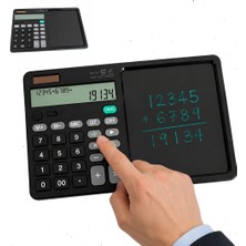 Teknohediyem Powermaster -Dijital Not Defterli Hesap Makinesi - 12 Haneli -7 Inç -Lcd Yazı Tahtası- Elektronik Çizim- Tablet -Ofis- Okul -Öğrenci