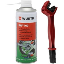 Würth Hhs 100 Drylube 400 Ml+Motosiklet Zincir Temizleme Fırçası
