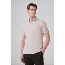 Morven  Erkek Taş Trend Rayon Pike Polo Yaka Dinamik Fit Tshirt