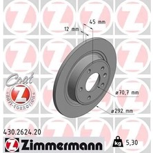 Zimmermann Arka Fren Aynası 16 Inç Astra J 09 > Zafıra C 11 > Cruze 09 > 268.5X12X5DL Dolu 569075