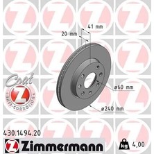 Zimmermann Ön Fren Aynası Corsa C 1.0-1.2 16V 01>11 Abs Li 240X20X4DLXHAVALI