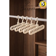 Jasper Krem Çok Fonksiyonlu 9 Gözlü Dolap Içi Düzenleyici Organizer Sihirli Askı Tişört Gömlek Elbise Ask