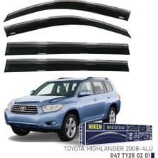 Niken Toyota Highlander 2008 Kromlu Cam Rüzgarlığı 4'lü