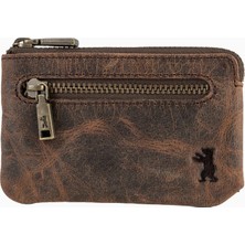 Berliner Bags Eli Vintage Hakiki Deri Rfıd Korumalı Unisex Anahtarlıklı Bozuk Para Cüzdanı