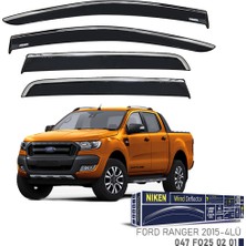 Niken Ford Ranger 2015 Kromlu Cam Rüzgarlığı 4'lü