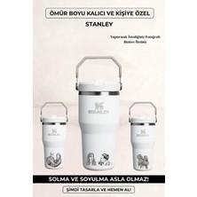 Kişiselleştirilebilir Stanley The Iceflow Flip Straw Pembe Termos (10-12044-044) Beyaz