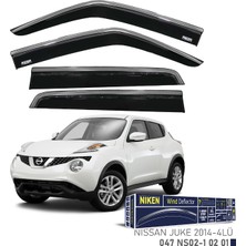 Niken Nissan Juke 2014 Kromlu Cam Rüzgarlığı 4'lü