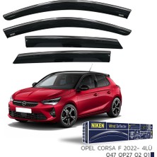 Niken Opel Corsa F 2022 Kromlu Cam Rüzgarlığı 4'lü