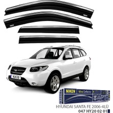 Niken Hyundai Santa Fe 2006 Kromlu Cam Rüzgarlığı 4'lü