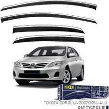 Niken Toyota Corolla 2007-2014 Kromlu Cam Rüzgarlığı 4'lü