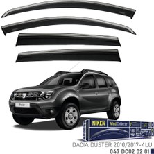 Niken Dacia Duster 2010-2017 Kromlu Cam Rüzgarlığı 4'lü