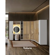 Velura Home & Living Felix 9 Kapaklı Giyinme Dolabı & Köşe Gardırop