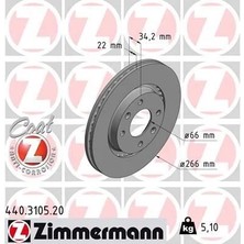 Zimmermann Ön Fren Aynası Corsa F-301-307-206-207-PARTNER-BERLINGO-C-ELYSEE-C2-C3 02 >c5-C4 266X22X4DLXHAVALI Crossland X-DS3-2008-1007-208 4249.G1-4246.W1-4246.W7-4246.W7