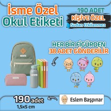 Kapbirhediye Okul Etiketi Isme Özel Kalem Defter Etiketi Sevimli Kuşlar 2 Temalı 190 Adet