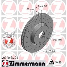 Zimmermann Fren Dıskı On Mercedes W204 S204 W212 S212 C207 A207