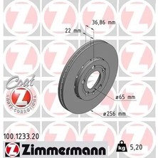 Zimmermann Ön Fren Aynası Golf Iv-Polo 01>bora 99-05 Leon 99-06 Toledo Iı Ibıza Iv-V A3 96> 256X22X5DLXHAVALI 986478853-DF2803-DF2803BP