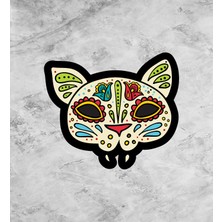 Sticker Usta Desenli Kedi Sticker - Araba Oto Motosiklet Karavan Laptop Cam Sticker - 00285